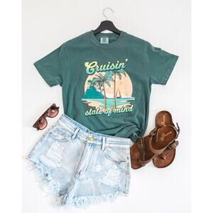 Cruise TShirt Cruisin' State Of Mind Cruise Vibes Only Small